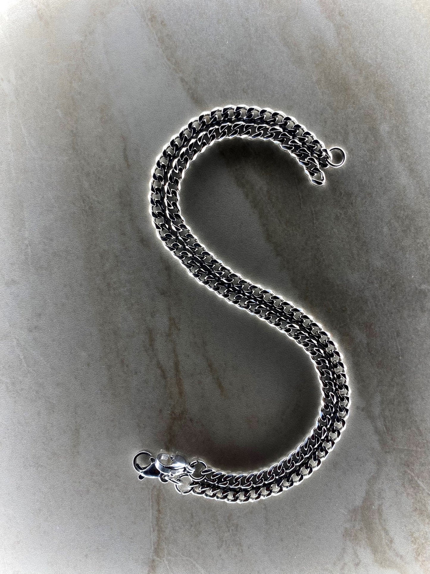 Micro Cuban link bracelet ~ Lé Noir