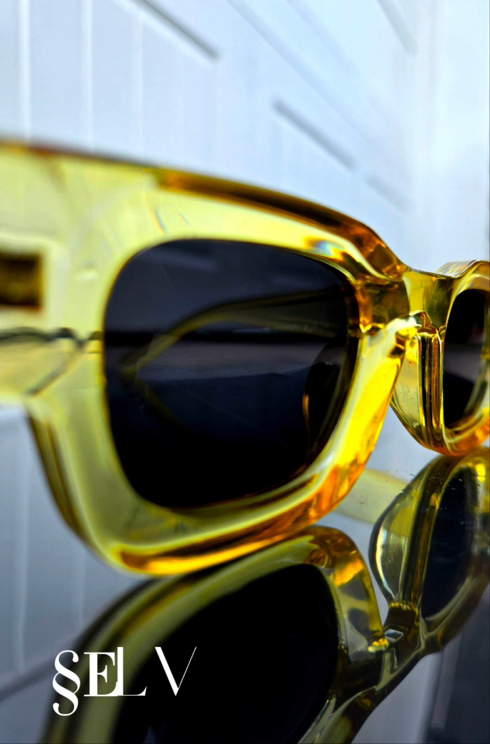 Blvk Lémon sqare frame sunglasses.