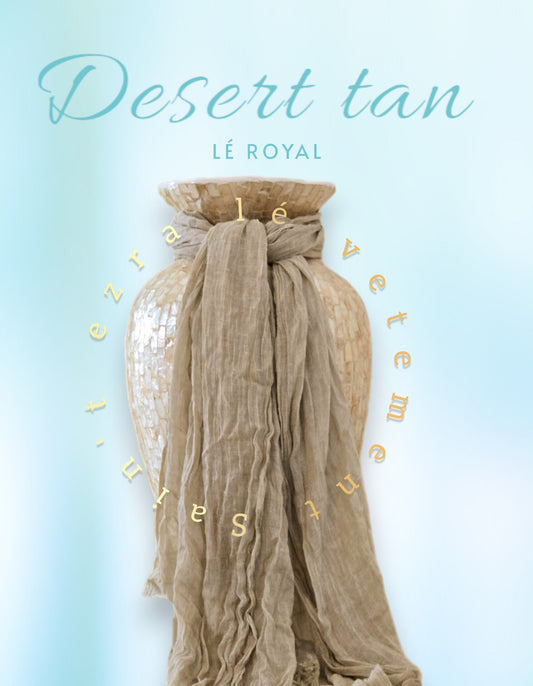 Snts African head wrap ~ desert tan - Royal