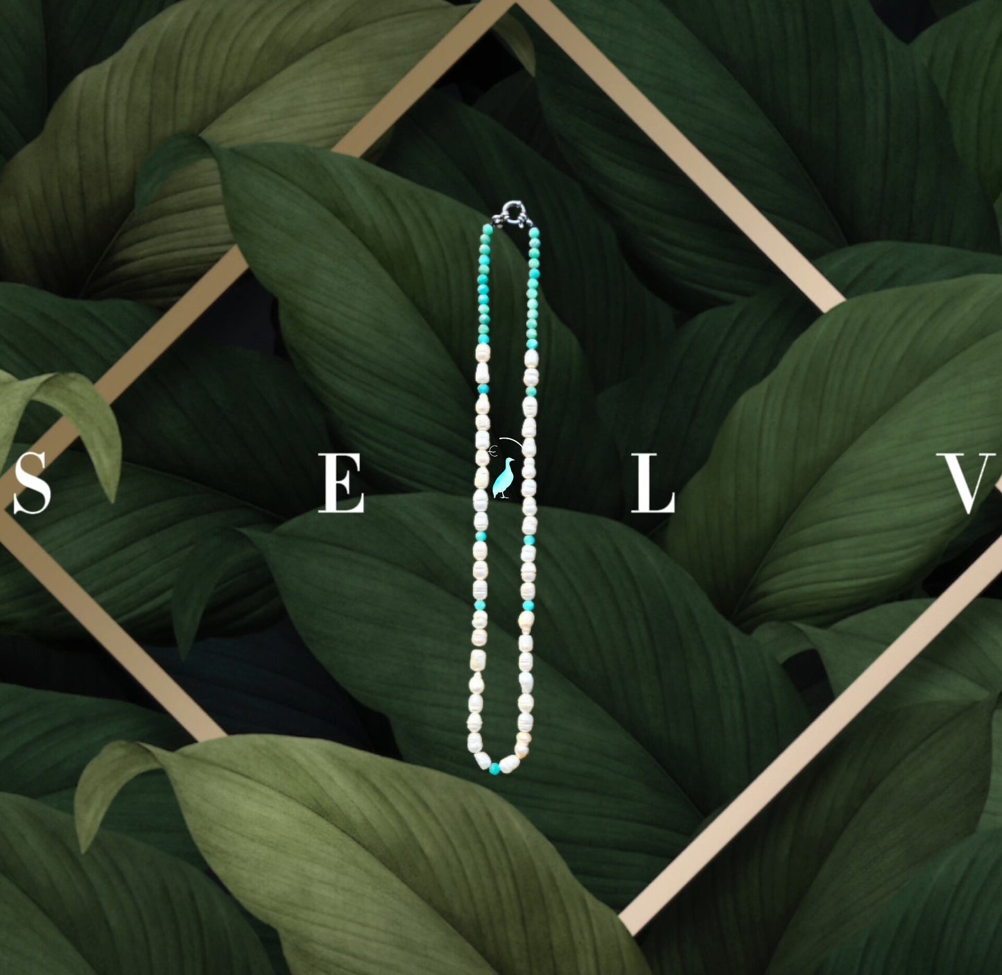 Pearl dé vine - Handcrafted necklace.SELV