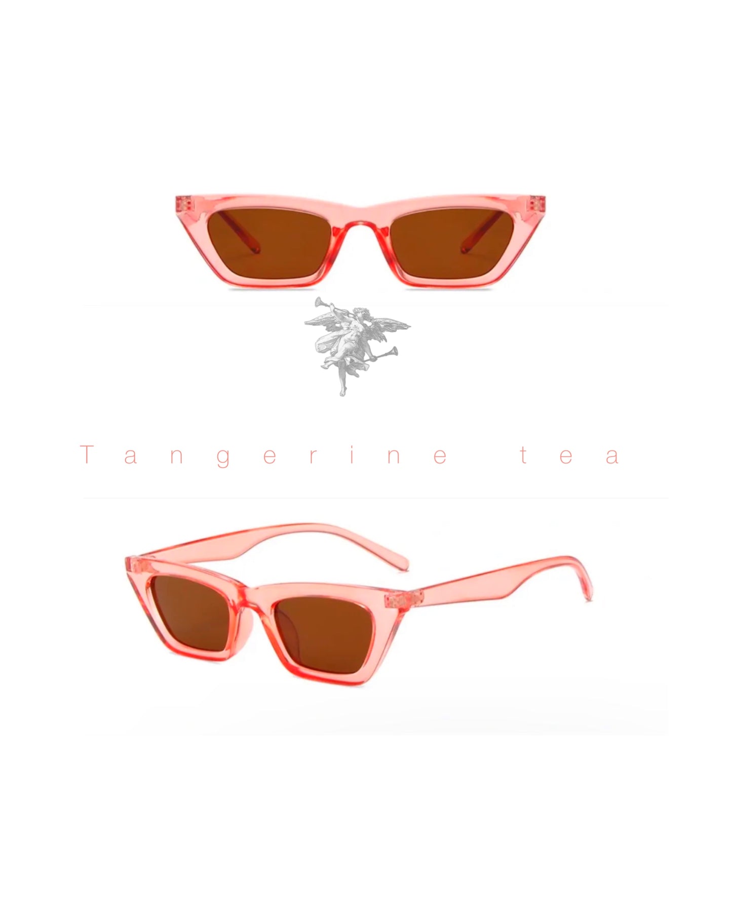 Lé Tangerine Tea. Cat eye sunglasses