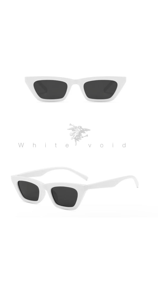 Lé white void cat eye sunglasses