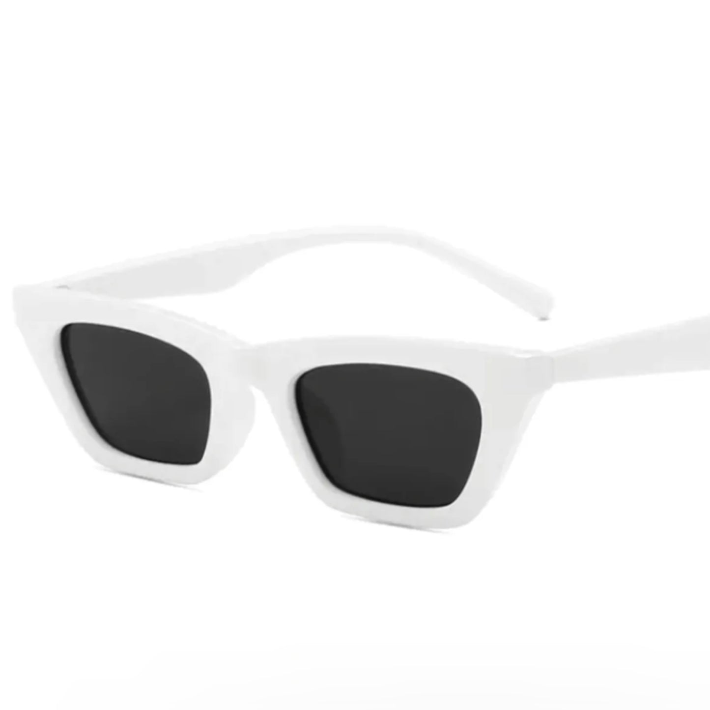 Lé white void cat eye sunglasses