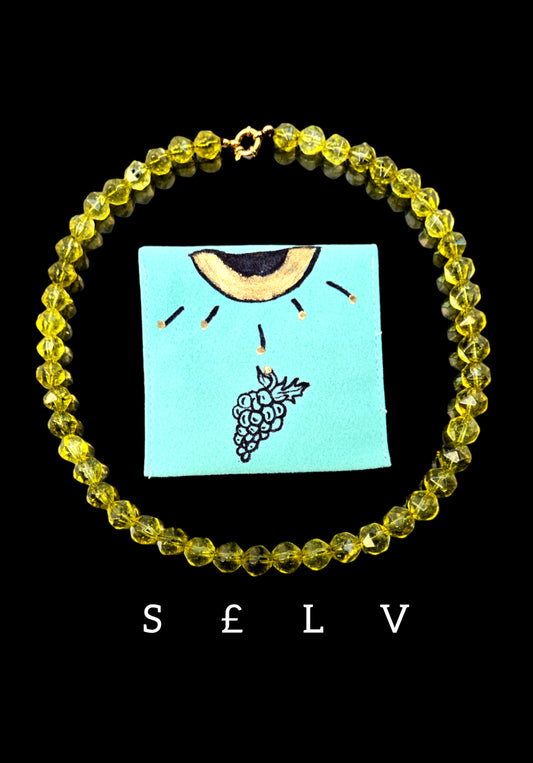 Paradox Green- Handcrafted necklace. SELV